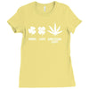normal lucky super fucking lucky Ladies Fitted T-Shirt