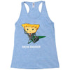 what's in his briefqueso Racerback Tank
