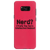 nerd i prefer the term intellectual badass t shirt funny geek tee clas Samsung Galaxy S8