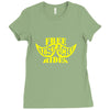 free mustache rides t shirt Ladies Fitted T-Shirt