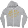 a diva Zipper Hoodie