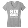 six pack coming soon Women's V-Neck T-Shirt