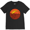 sunset circle V-Neck Tee