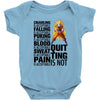 super saiyan quitting is not Baby Bodysuit