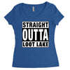 straight outta loot lake Women's Triblend Scoop T-shirt