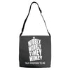 wibbly wobbly timey wimey talk whovian to me Adjustable Strap Totes