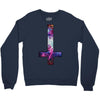 inverted galaxy cross funny  religion banter space fashion new Crewneck Sweatshirt