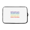 earth is not flat Laptop sleeve