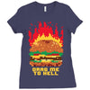 burger fever Ladies Fitted T-Shirt