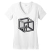 escher's jail Women's V-Neck T-Shirt