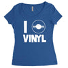 i love vinyl Women's Triblend Scoop T-shirt