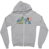 jurassic story Zipper Hoodie