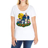 peanuts gang Ladies Curvy T-Shirt