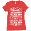 Real Kings Are Born On December 4 Ladies Fitted T-Shirt