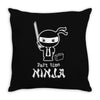 part time ninja Throw Pillow