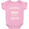 legendary riders are born in 1977 Baby Bodysuit
