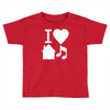 i love house music dj baseball Toddler T-shirt