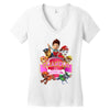 paw patrol birthday girl grandpa Women's V-Neck T-Shirt