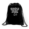 if you can read this put me back on my horse Drawstring Bags