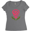 cute flowers Women's Triblend Scoop T-shirt
