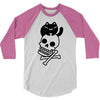 cat and crossbones 3/4 Sleeve Shirt