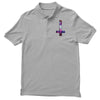inverted galaxy cross funny  religion banter space fashion new Polo Shirt