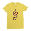 snake red black Ladies Fitted T-Shirt