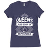 Queens Are Born In September Ladies Fitted T-Shirt