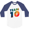 team 10 colorful 3/4 Sleeve Shirt