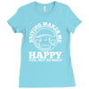 driving makes me happy younot so much Ladies Fitted T-Shirt