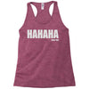 hahaha fu%k you Racerback Tank