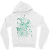 green vigilance Zipper Hoodie