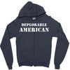 deplorable american Zipper Hoodie