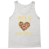 pizza is my valentine 3 Tank Top