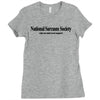 national sarcasm society funny t shirt college Ladies Fitted T-Shirt