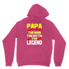 papa the man the myth the legend 2 Unisex Hoodie
