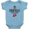 jet chemtrails red &amp; grey logo Baby Bodysuit