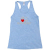 i' love my helicopter pilot Racerback Tank