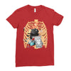 cats İn rib Ladies Fitted T-Shirt