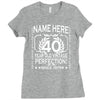 40th birthday Ladies Fitted T-Shirt