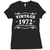 vintage 1972 aged to perfection Ladies Fitted T-Shirt