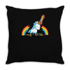 rainbow chainsaw massacre Throw Pillow