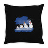 primordial snow Throw Pillow