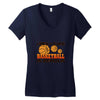 life's a game basketball Women's V-Neck T-Shirt