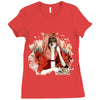 red Ladies Fitted T-Shirt