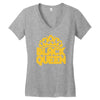 black queen Women's V-Neck T-Shirt
