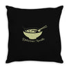 delicious noodle Throw Pillow