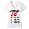 Yes To Sex! Women's V-Neck T-Shirt
