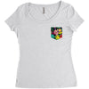 Flower Pocket Women's Triblend Scoop T-shirt