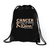Cancer Picked The Wrong Diva Drawstring Bags